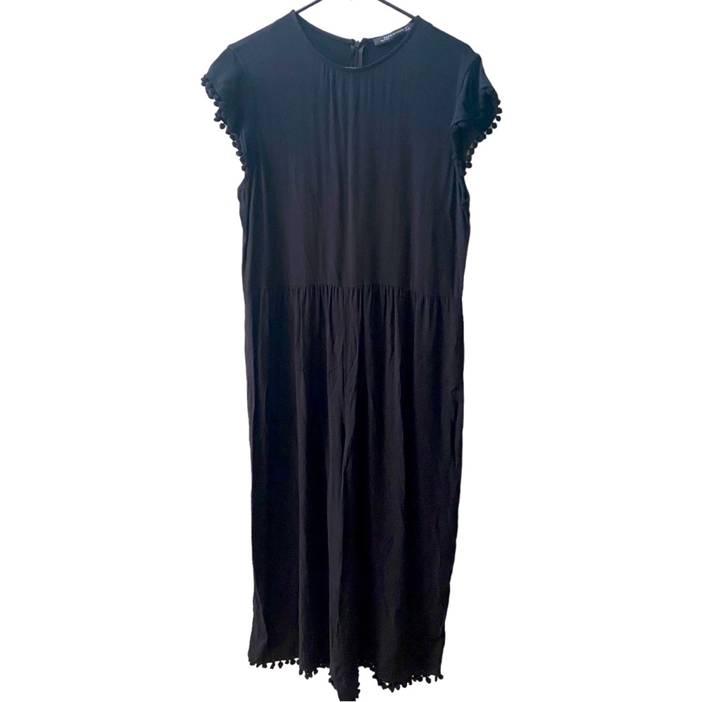 Zara Jumpsuit with PomPom Fringe Detail